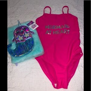 Beautiful girls mermaid swimsuit and diary bundle!